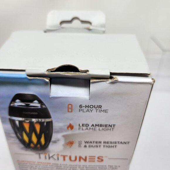 TikiTunes Bluetooth Speaker LED Flame Light Wireless Outdoor Ambient Lamp - Picture 5 of 5